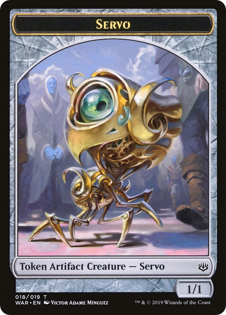 Image for Servo // Dragon Double-Sided Token (Challenger 2020) (Unique and Miscellaneous Promos) (18 // 13) - Magic: The Gathering