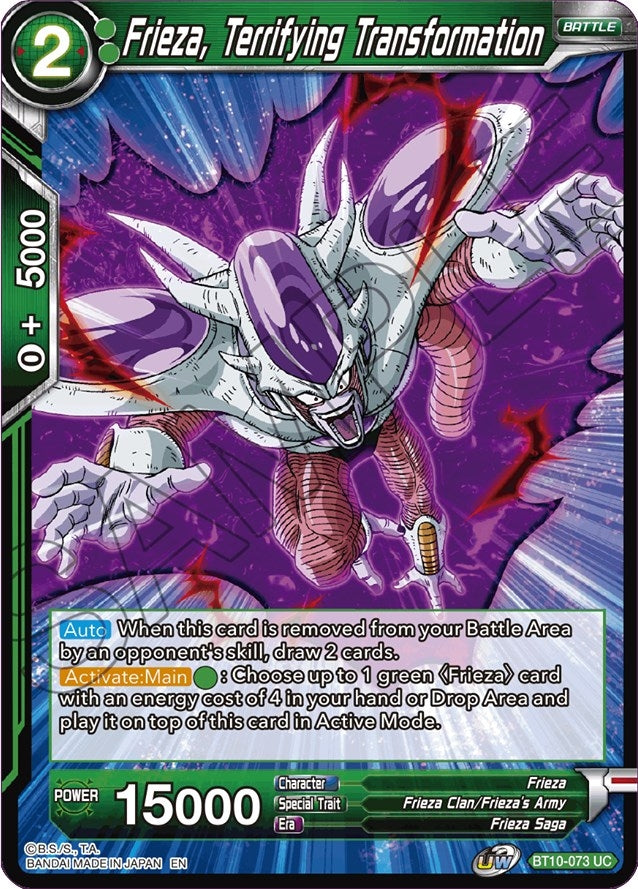 Image for Frieza, Terrifying Transformation (Rise of the Unison Warrior) (BT10-073) - Dragon Ball Super: Masters