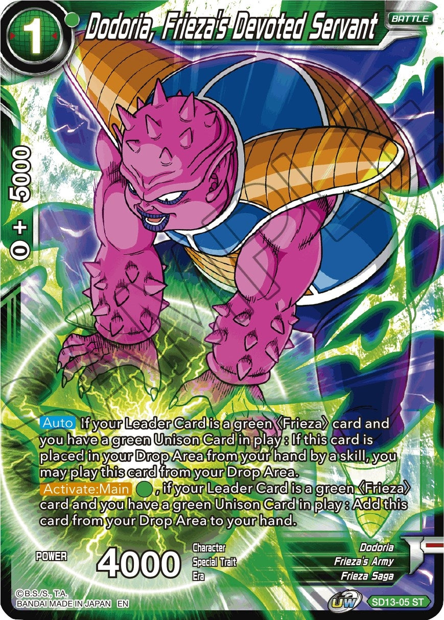 Image for Dodoria, Frieza's Devoted Servant (Rise of the Unison Warrior) (SD13-05) - Dragon Ball Super: Masters