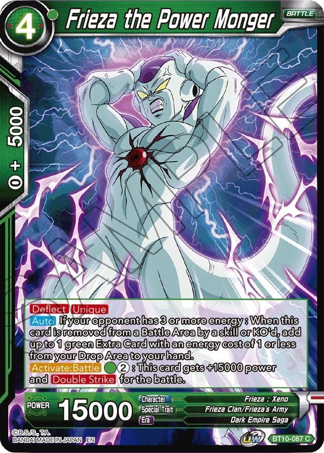 Image for Frieza the Power Monger (Rise of the Unison Warrior) (BT10-087) - Dragon Ball Super: Masters