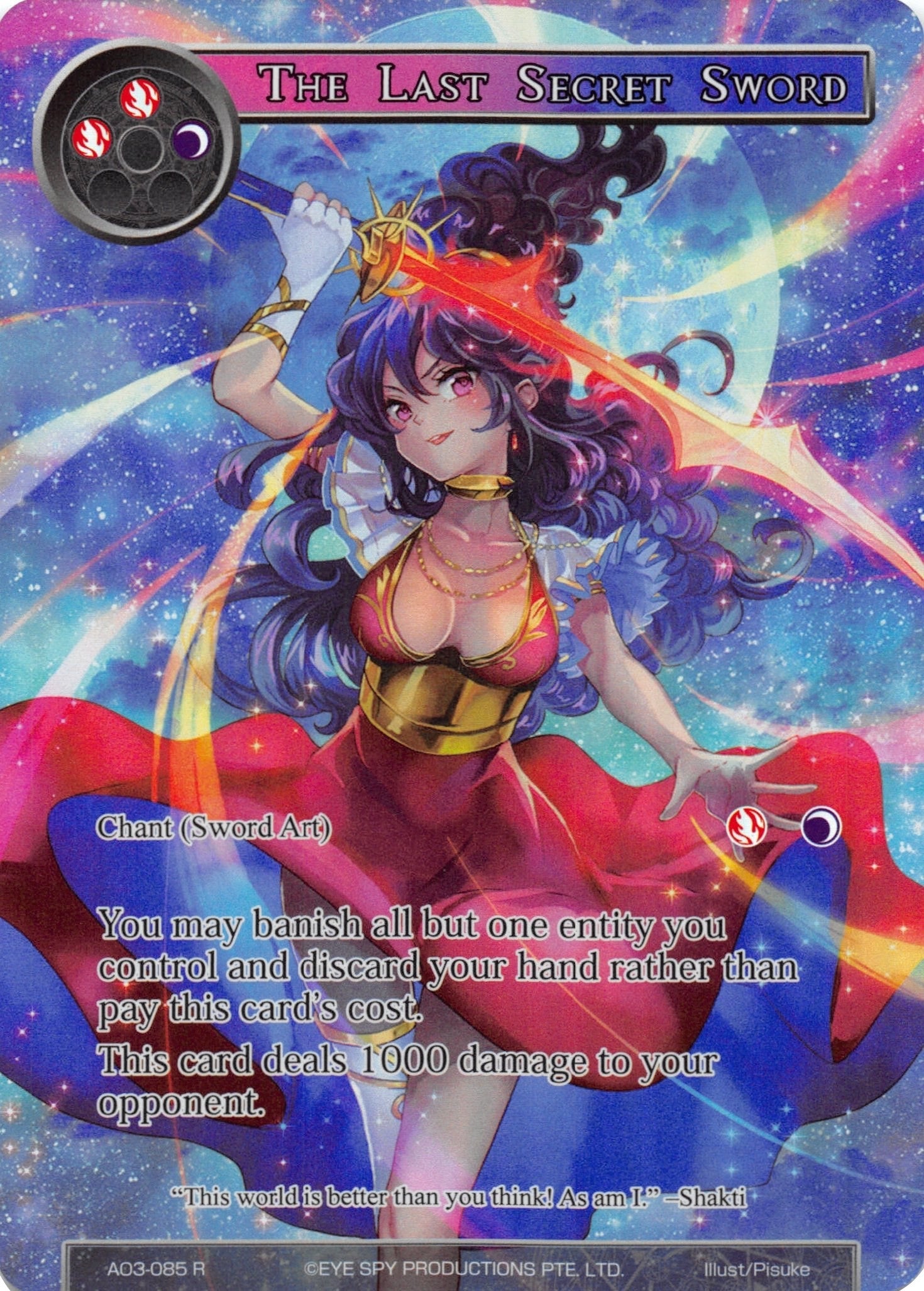 Image for The Last Secret Sword (Full Art) (Alice Origin III) (AO3-085) - Force of Will