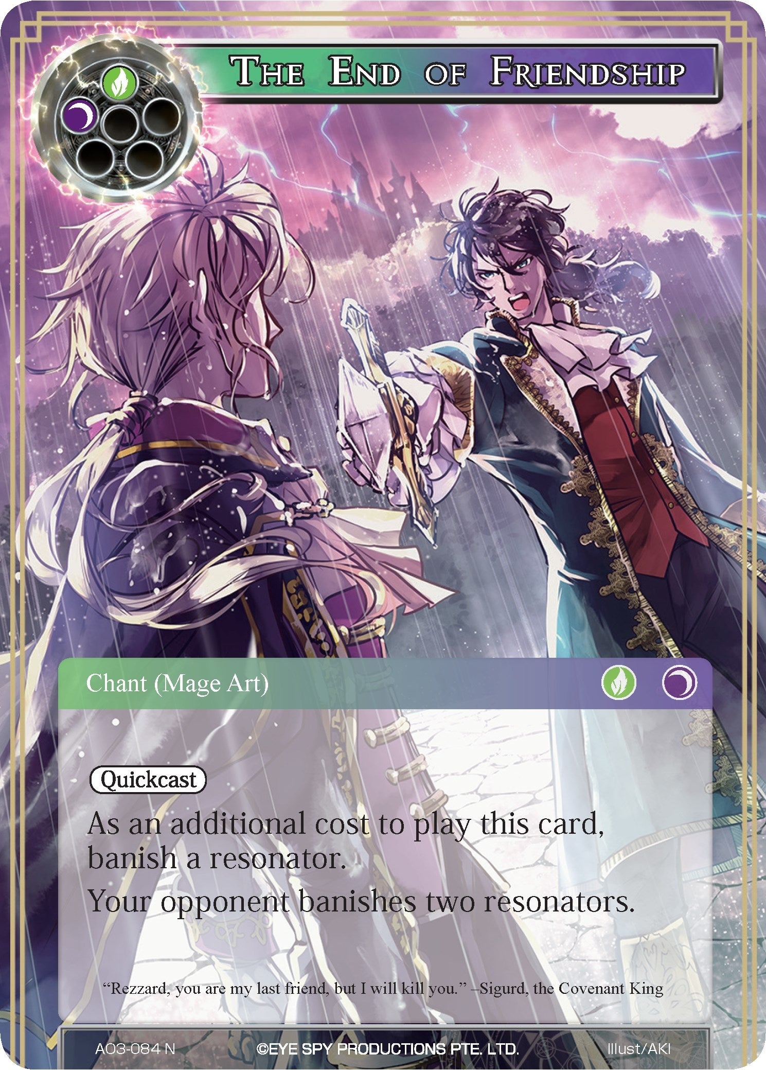 Image for The End of Friendship (Alice Origin III) (AO3-084) - Force of Will