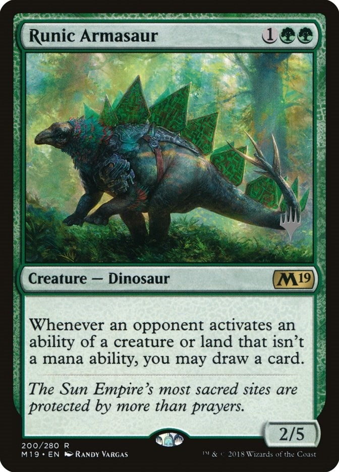 Image for Runic Armasaur (Promo Pack: Ikoria) (200) - Magic: The Gathering