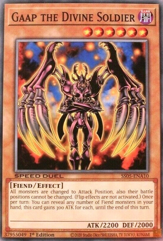 Image for Gaap the Divine Soldier (Speed Duel Decks: Twisted Nightmares) (SS05-ENA10) - YuGiOh