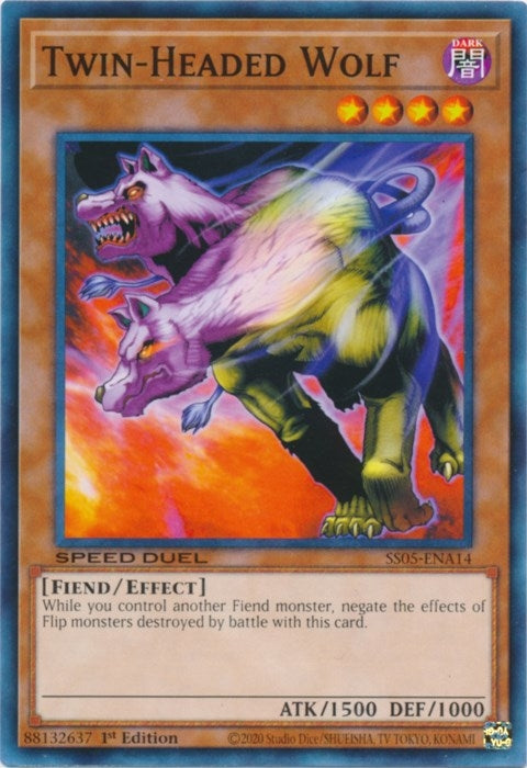 Image for Twin-Headed Wolf (Speed Duel Decks: Twisted Nightmares) (SS05-ENA14) - YuGiOh