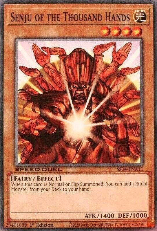 Image for Senju of the Thousand Hands (Speed Duel Decks: Match of the Millennium) (SS04-ENA11) - YuGiOh