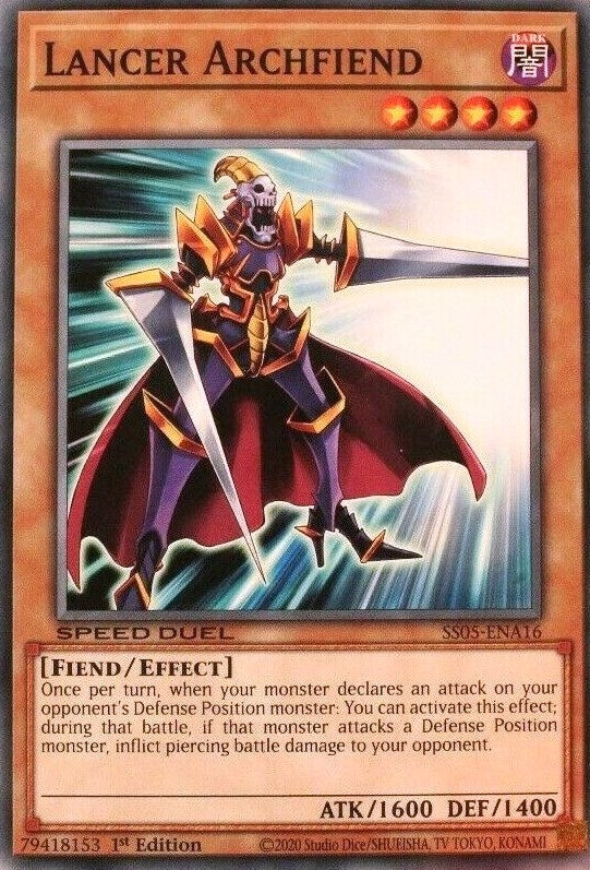 Image for Lancer Archfiend (Speed Duel Decks: Twisted Nightmares) (SS05-ENA16) - YuGiOh
