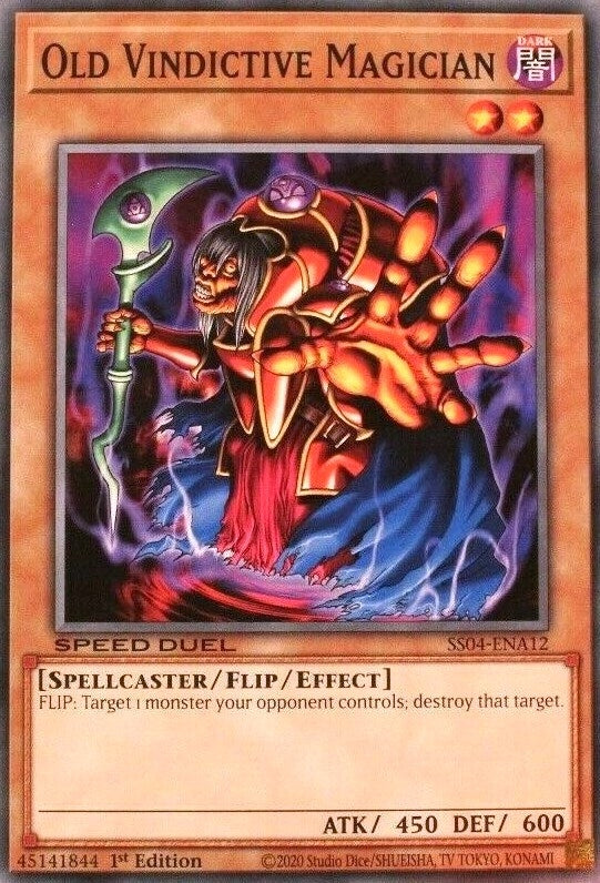 Image for Old Vindictive Magician (Speed Duel Decks: Match of the Millennium) (SS04-ENA12) - YuGiOh