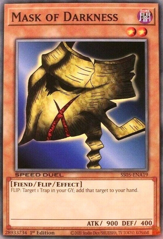 Image for Mask of Darkness (Speed Duel Decks: Twisted Nightmares) (SS05-ENA19) - YuGiOh