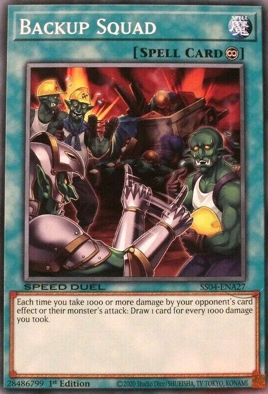 Image for Backup Squad (Speed Duel Decks: Match of the Millennium) (SS04-ENA27) - YuGiOh