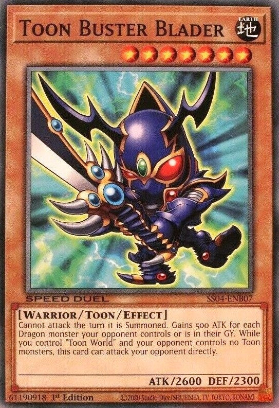 Image for Toon Buster Blader (Speed Duel Decks: Match of the Millennium) (SS04-ENB07) - YuGiOh