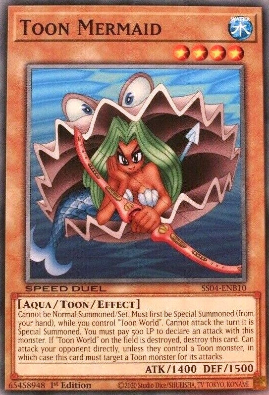 Image for Toon Mermaid (Speed Duel Decks: Match of the Millennium) (SS04-ENB10) - YuGiOh