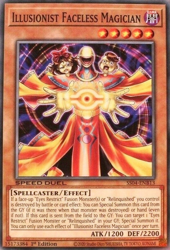Image for Illusionist Faceless Magician (Speed Duel Decks: Match of the Millennium) (SS04-ENB13) - YuGiOh