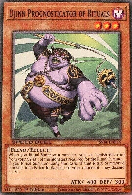 Image for Djinn Prognosticator of Rituals (Speed Duel Decks: Match of the Millennium) (SS04-ENB15) - YuGiOh