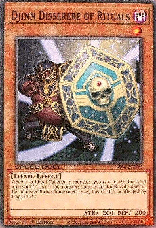 Image for Djinn Disserere of Rituals (Speed Duel Decks: Match of the Millennium) (SS04-ENB16) - YuGiOh