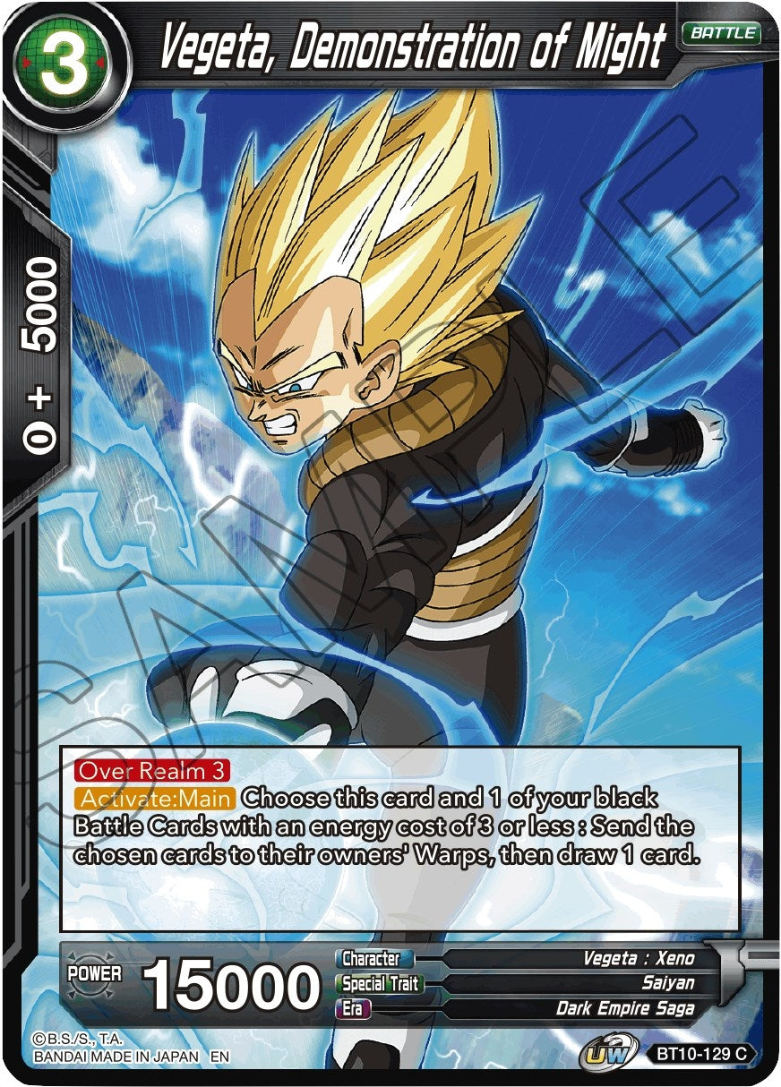 Image for Vegeta, Demonstration of Might (Rise of the Unison Warrior) (BT10-129) - Dragon Ball Super: Masters