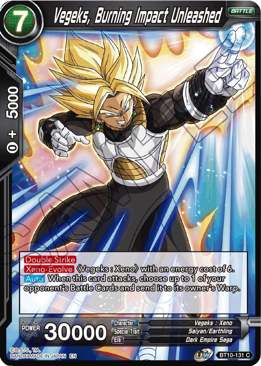 Image for Vegeks, Burning Impact Unleashed (Rise of the Unison Warrior) (BT10-131) - Dragon Ball Super: Masters