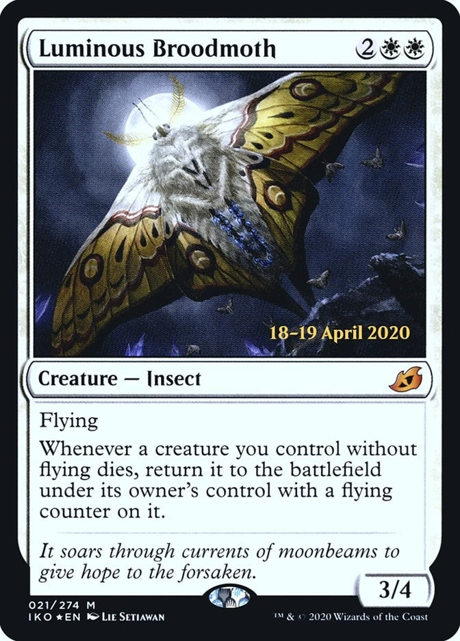 Image for Luminous Broodmoth (Prerelease Cards) (21) - Magic: The Gathering