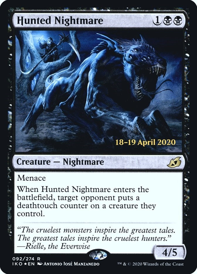 Image for Hunted Nightmare (Prerelease Cards) (92) - Magic: The Gathering