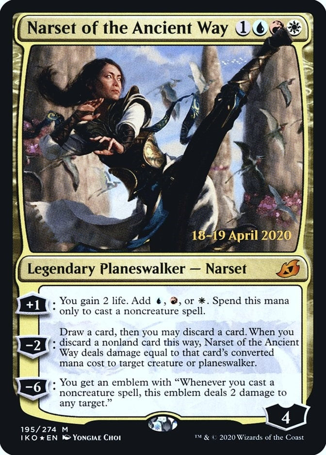 Image for Narset of the Ancient Way (Prerelease Cards) (195) - Magic: The Gathering