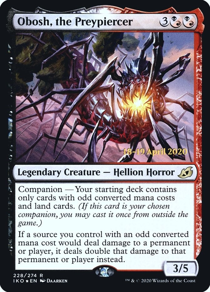 Image for Obosh, the Preypiercer (Prerelease Cards) (228) - Magic: The Gathering