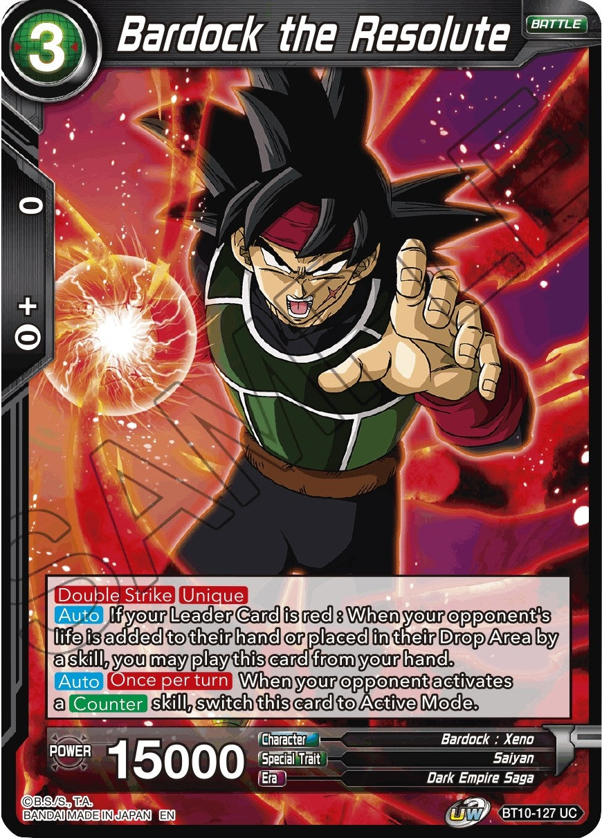 Image for Bardock the Resolute (Rise of the Unison Warrior) (BT10-127) - Dragon Ball Super: Masters