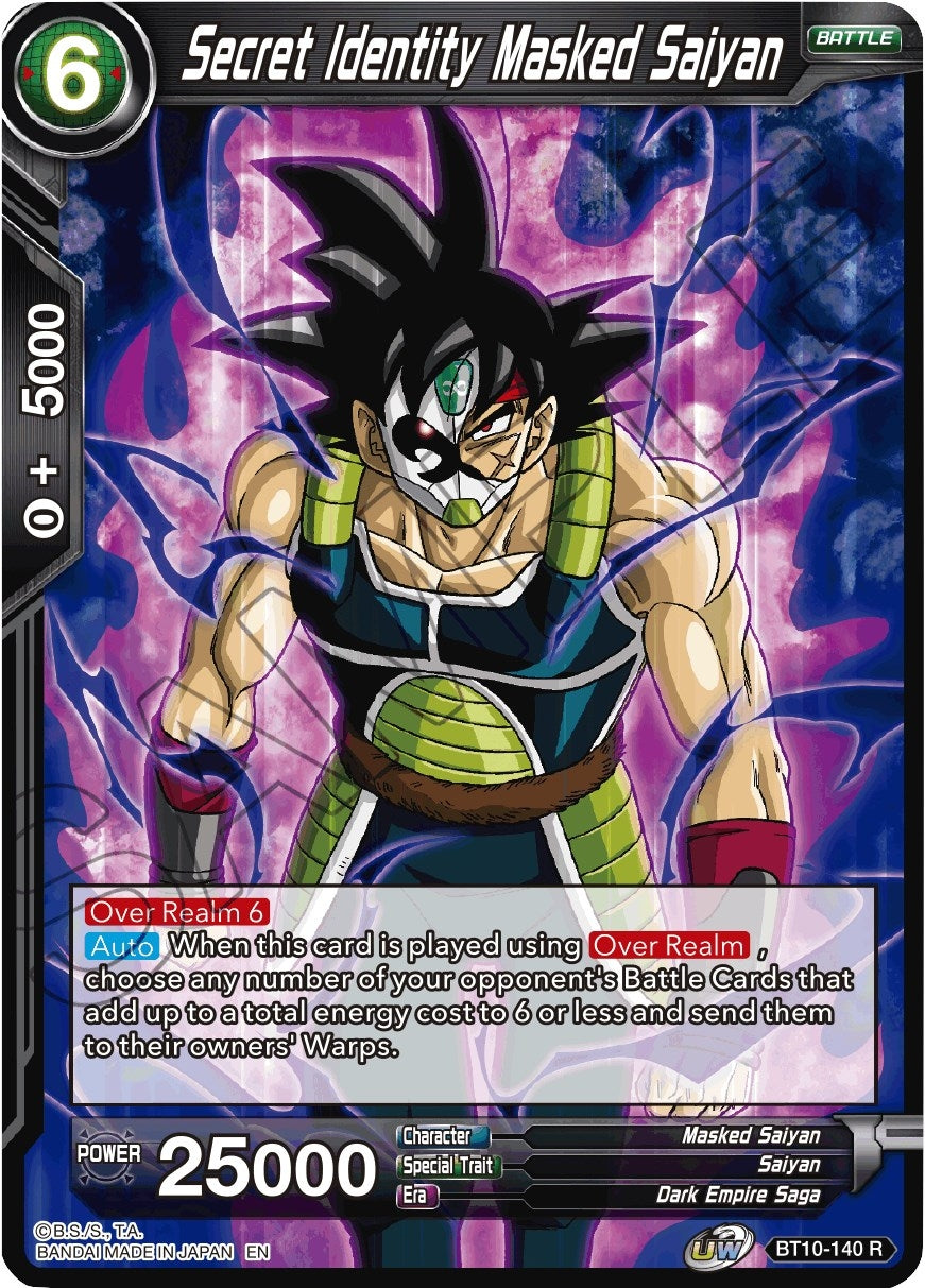 Image for Secret Identity Masked Saiyan (Rise of the Unison Warrior) (BT10-140) - Dragon Ball Super: Masters