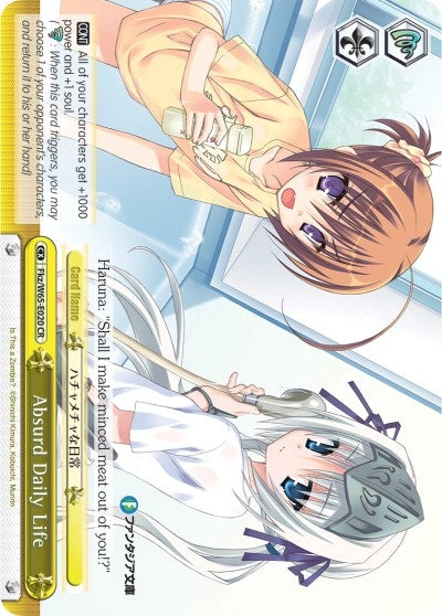 Image for Absurd Daily Life (Fujimi Fantasia Bunko) (Fkz/W65-E020 CR) - Weiss Schwarz