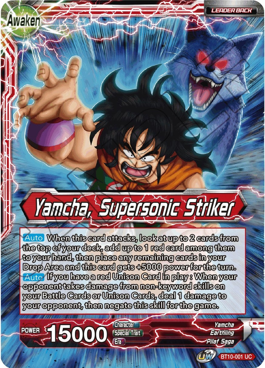 Image for Yamcha // Yamcha, Supersonic Striker (Rise of the Unison Warrior) (BT10-001) - Dragon Ball Super: Masters