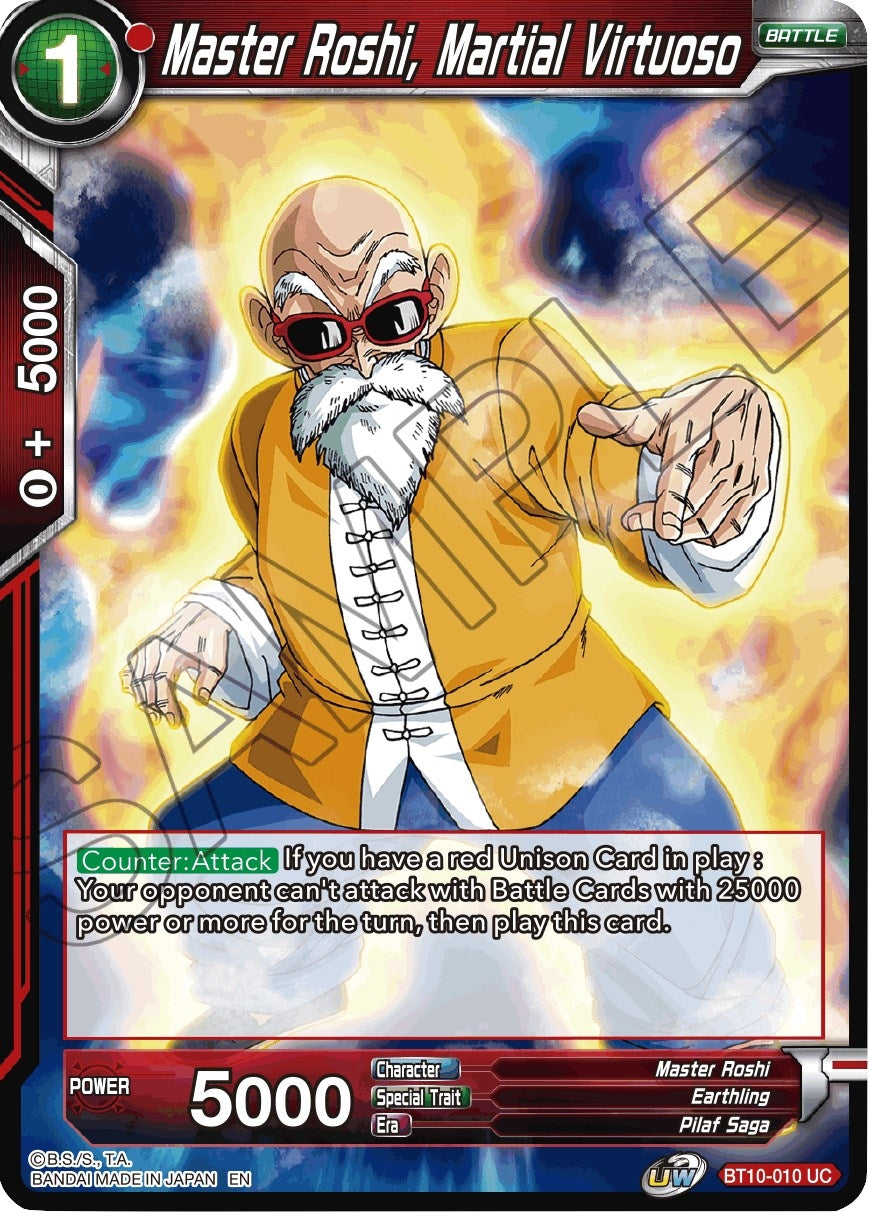Image for Master Roshi, Martial Virtuoso (Rise of the Unison Warrior) (BT10-010) - Dragon Ball Super: Masters