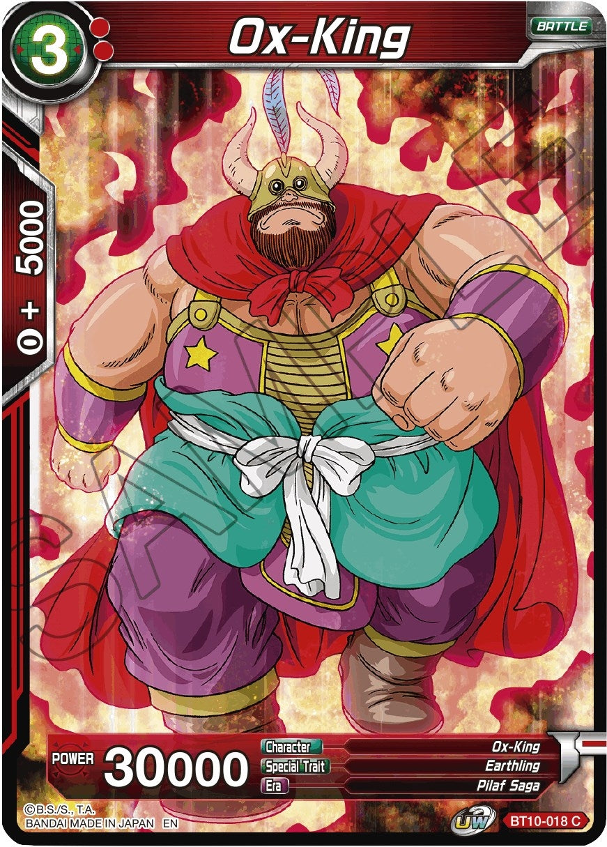 Image for Ox-King (Rise of the Unison Warrior) (BT10-018) - Dragon Ball Super: Masters