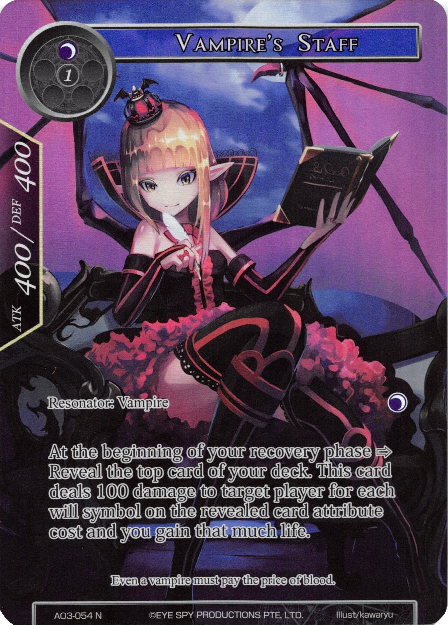 Image for Vampire's Staff (Full Art) (Alice Origin III) (AO3-054) - Force of Will