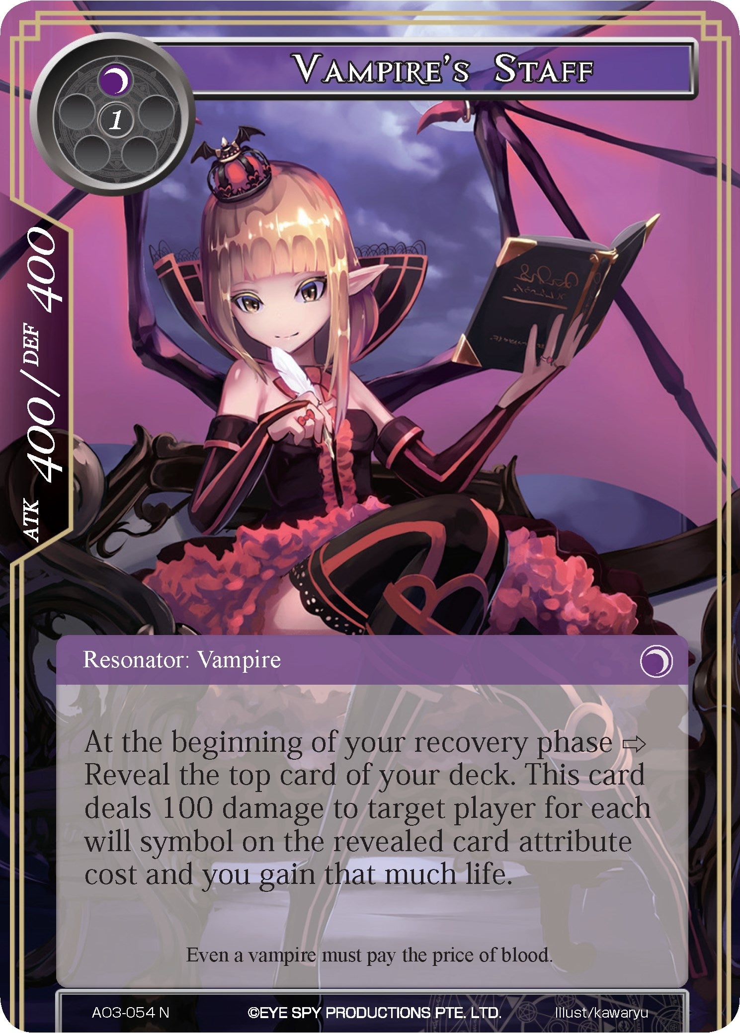 Image for Vampire's Staff (Alice Origin III) (AO3-054) - Force of Will