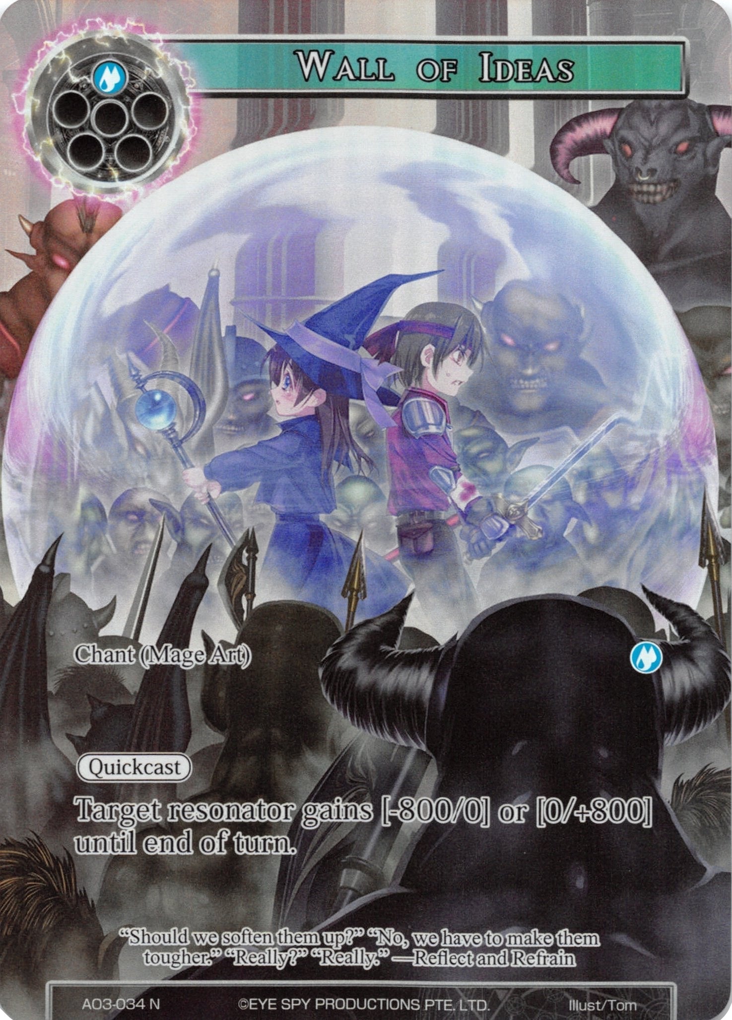 Image for Wall of Ideas (Full Art) (Alice Origin III) (AO3-034) - Force of Will