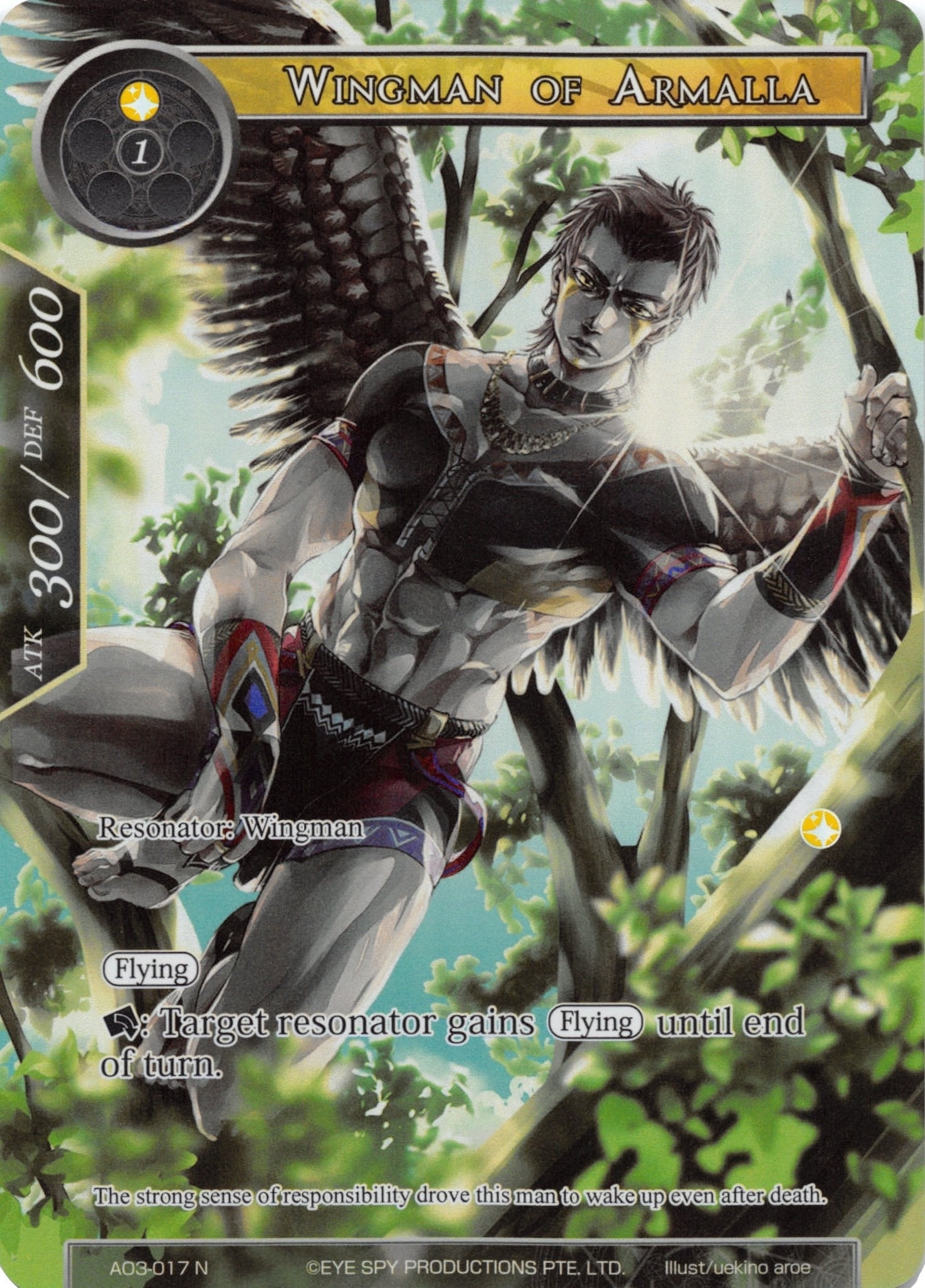 Image for Wingman of Armalla (Full Art) (Alice Origin III) (AO3-017) - Force of Will