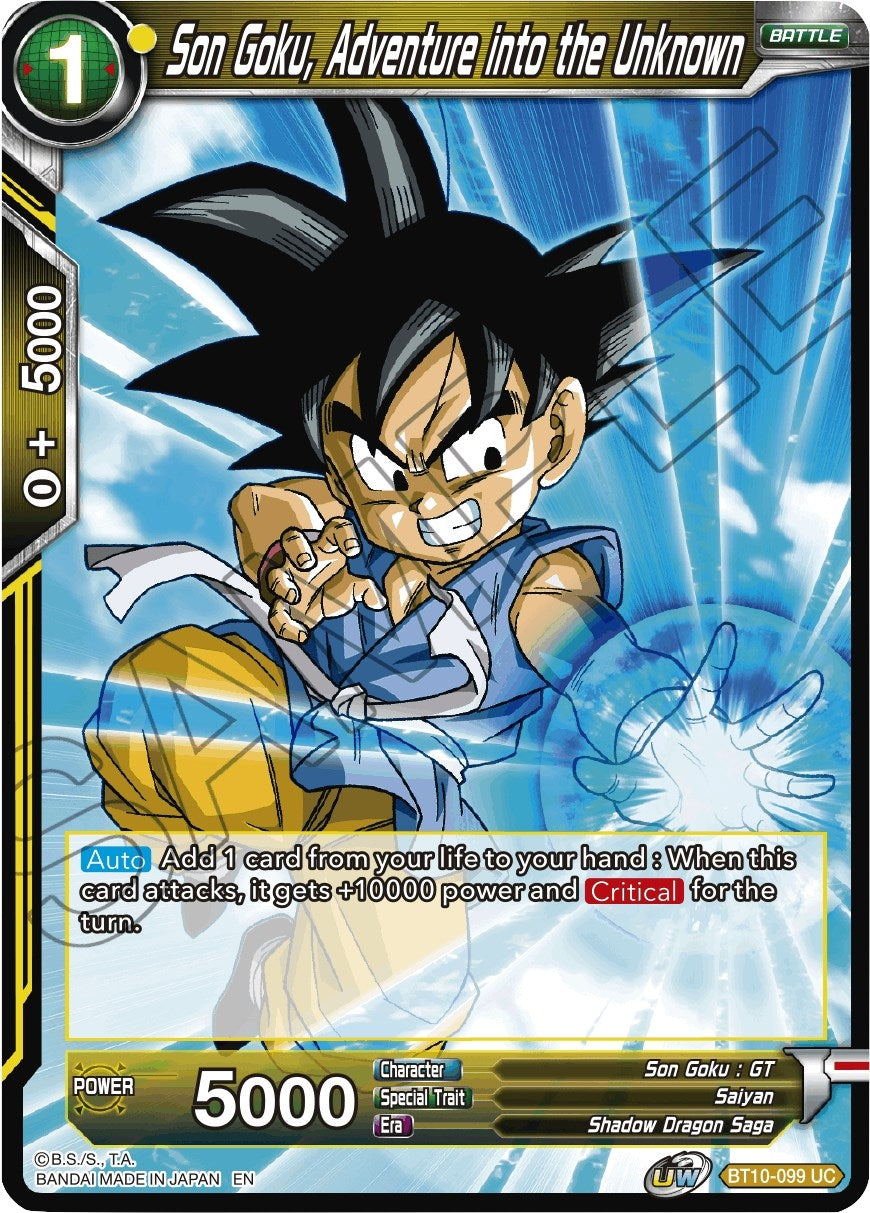 Image for Son Goku, Adventure into the Unknown (Rise of the Unison Warrior) (BT10-099) - Dragon Ball Super: Masters