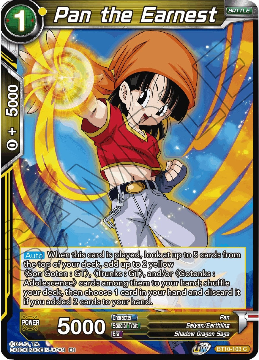Image for Pan the Earnest (Rise of the Unison Warrior) (BT10-103) - Dragon Ball Super: Masters