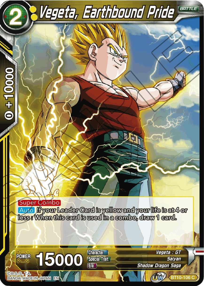 Image for Vegeta, Earthbound Pride (Rise of the Unison Warrior) (BT10-106) - Dragon Ball Super: Masters