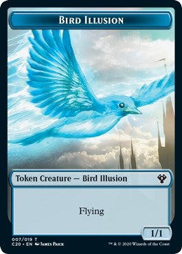 Image for Bird Illusion // Beast (011) Double-Sided Token (Commander 2020) (7 // 11) - Magic: The Gathering