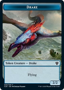 Image for Drake // Goblin Warrior Double-Sided Token (Commander 2020) (8 // 17) - Magic: The Gathering