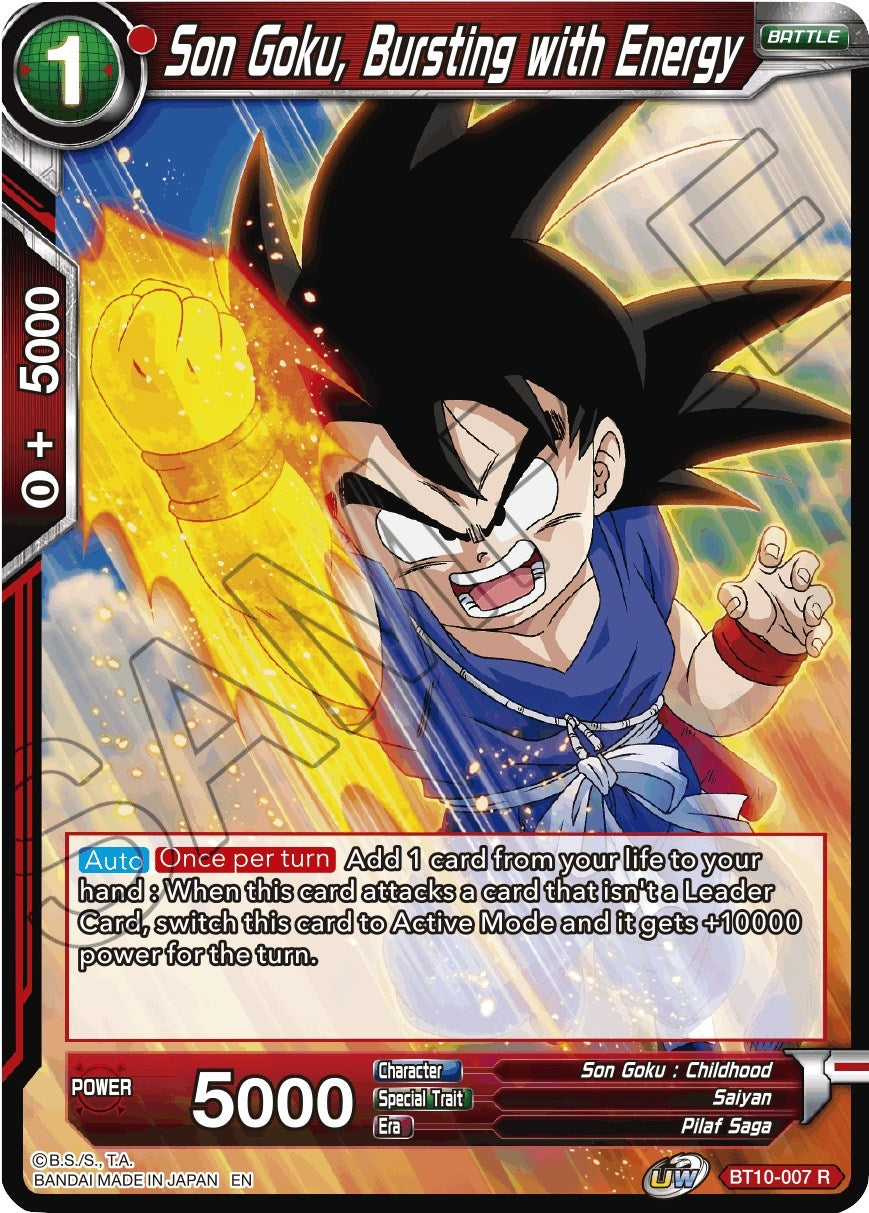 Image for Son Goku, Bursting with Energy (Rise of the Unison Warrior) (BT10-007) - Dragon Ball Super: Masters