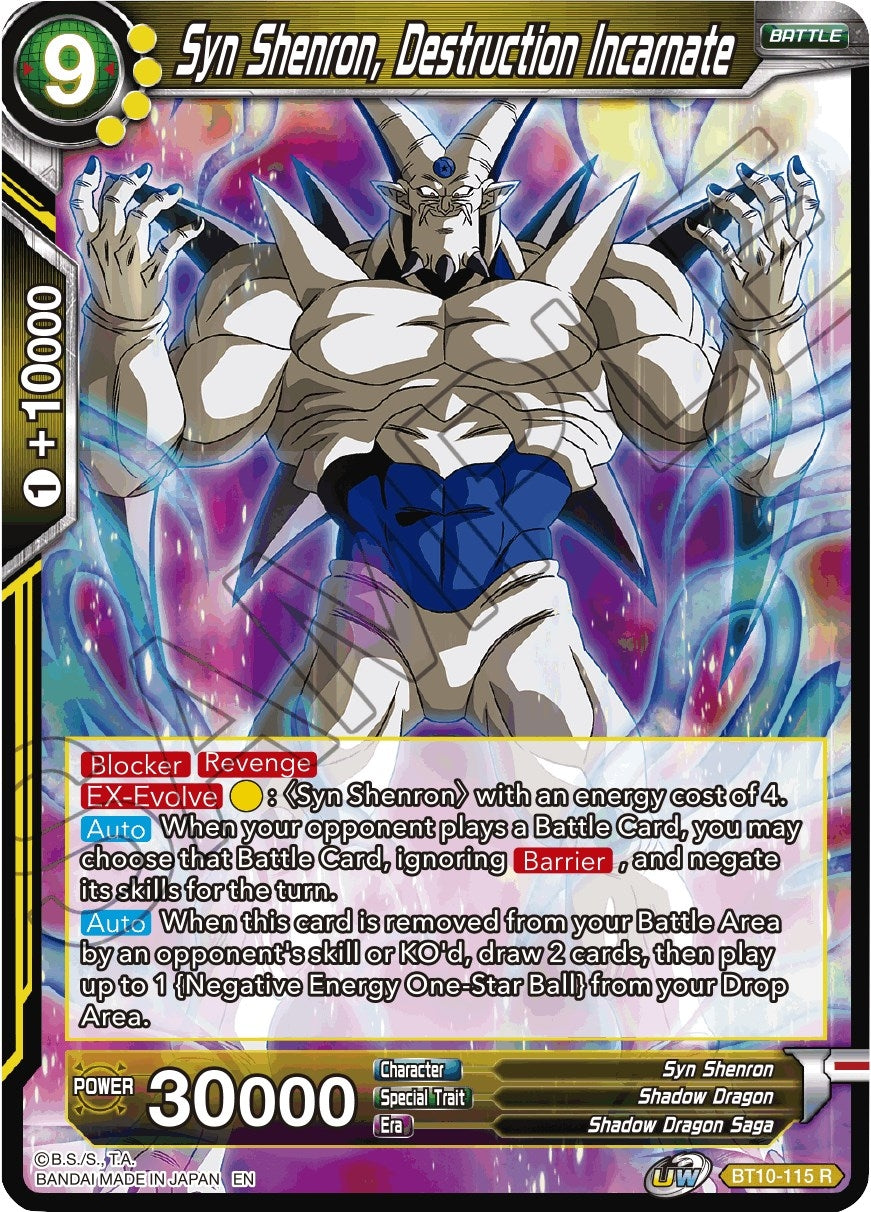 Image for Syn Shenron, Destruction Incarnate (Rise of the Unison Warrior) (BT10-115) - Dragon Ball Super: Masters