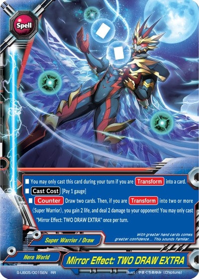 Image for Mirror Effect: TWO DRAW EXTRA (Buddy Again Vol.2 ~Super Buddy War EX~) (S-UB05/0015EN) - Future Card BuddyFight