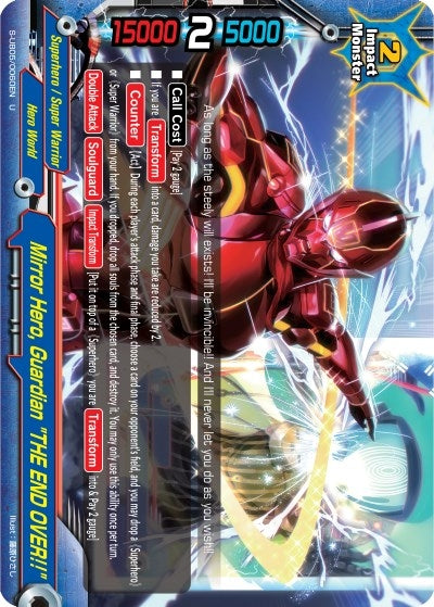 Image for Mirror Hero, Guardian "THE END OVER!!" (Buddy Again Vol.2 ~Super Buddy War EX~) (S-UB05/0060EN) - Future Card BuddyFight