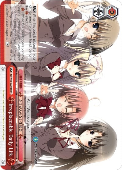 Image for Irreplaceable Daily Life (RRR) (Fujimi Fantasia Bunko) (Fsi/W65-E070R RRR) - Weiss Schwarz