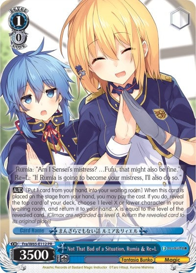 Image for Not That Bad of a Situation, Rumia & Re=L (Fujimi Fantasia Bunko) (Fra/W65-E112 PR) - Weiss Schwarz