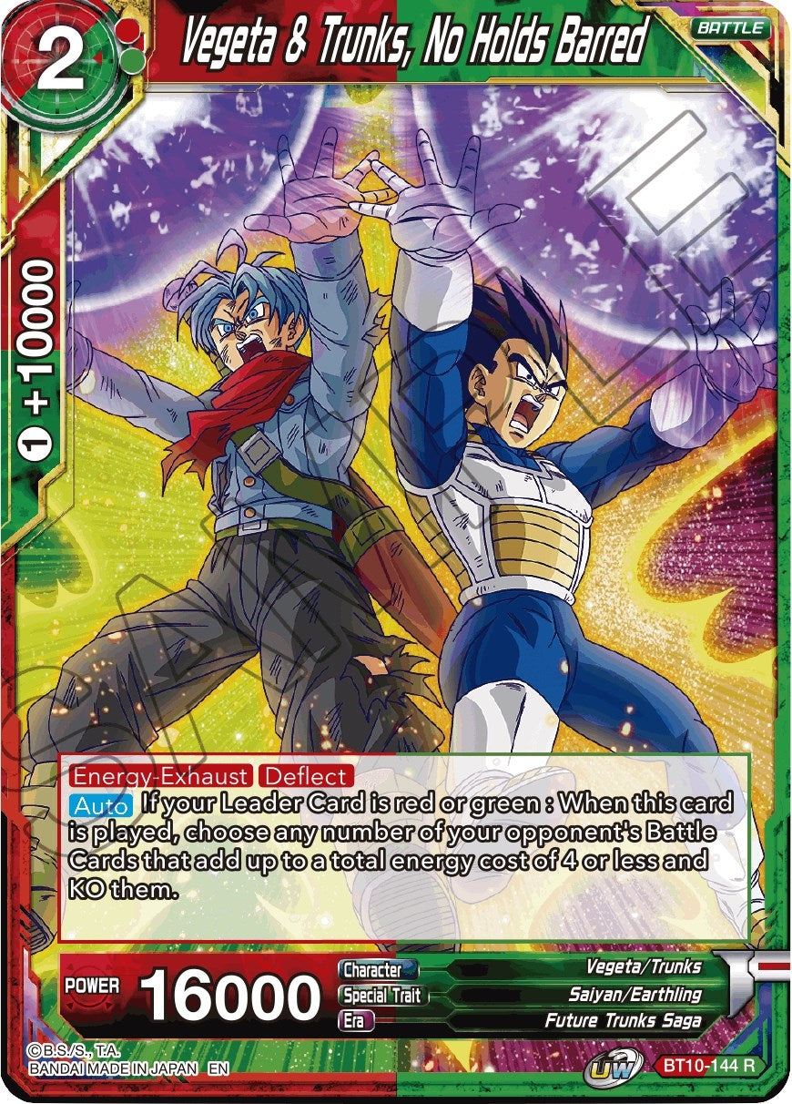 Image for Vegeta & Trunks, No Holds Barred (Rise of the Unison Warrior) (BT10-144) - Dragon Ball Super: Masters