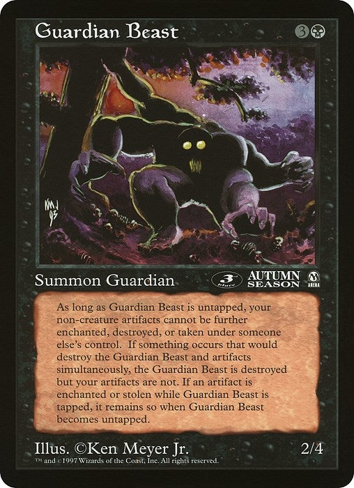 Image for Guardian Beast (3rd Place) (Arena League) (Oversize Cards) - Magic: The Gathering