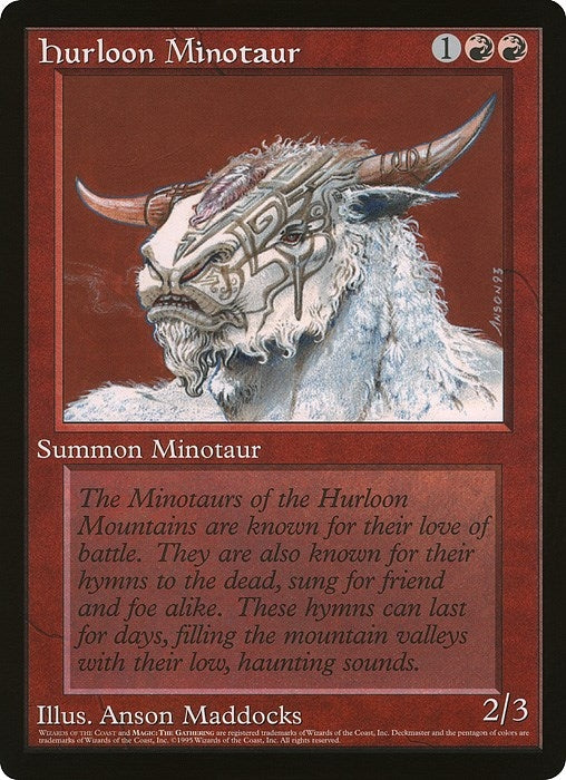 Image for Hurloon Minotaur (Wizards of the Coast Caravan Tours) (Oversize Cards) - Magic: The Gathering