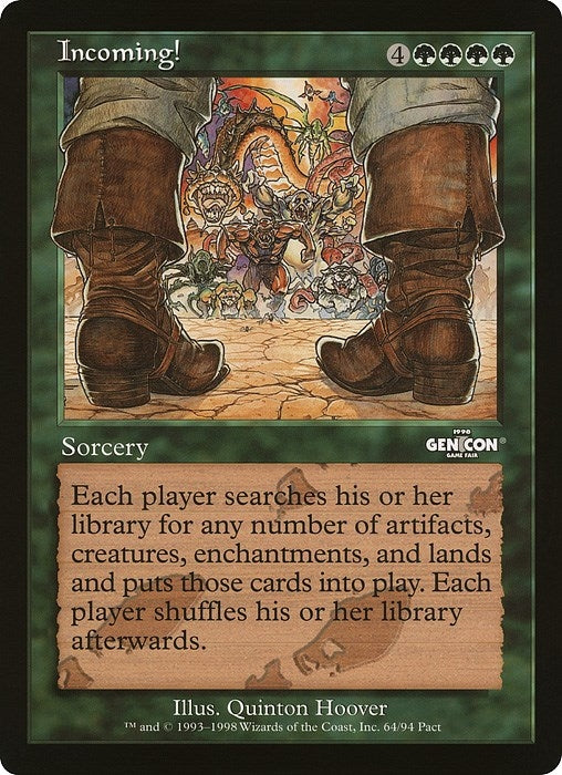 Image for Incoming! (Arena League) (Oversize Cards) - Magic: The Gathering